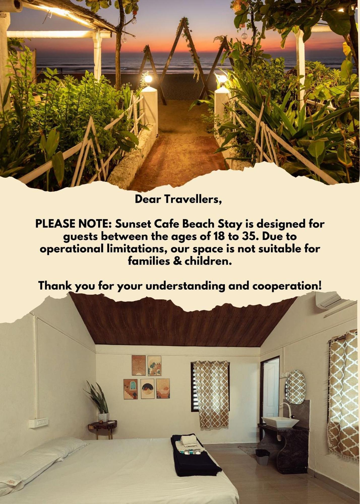 Sunset Cafe Beach Stay Gokarna  Ngoại thất bức ảnh